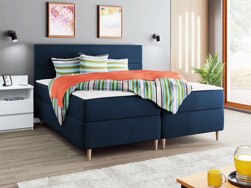 Kontinentálna posteľ Siveso, Rozmer postele: 140x200, Dostupné poťahy: Itaka 10