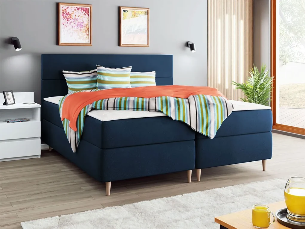 Kontinentálna posteľ Siveso, Rozmer postele: 160x200, Dostupné poťahy: Itaka 15