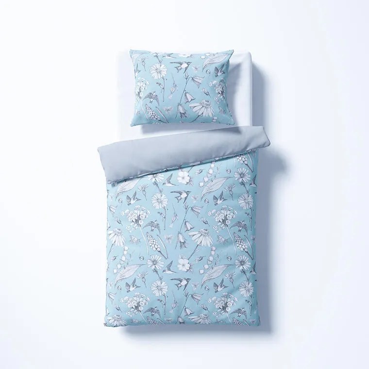 Posteľné obliečky Dual Feel RONDINI modré