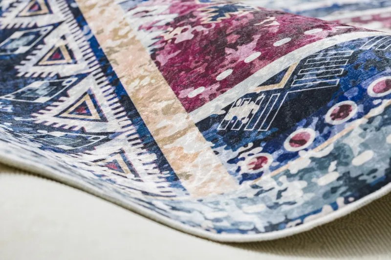 Dywany Łuszczów, Kusový koberec ANDRE Oriental 1136, 120x170, modrá, chodba / predsieň