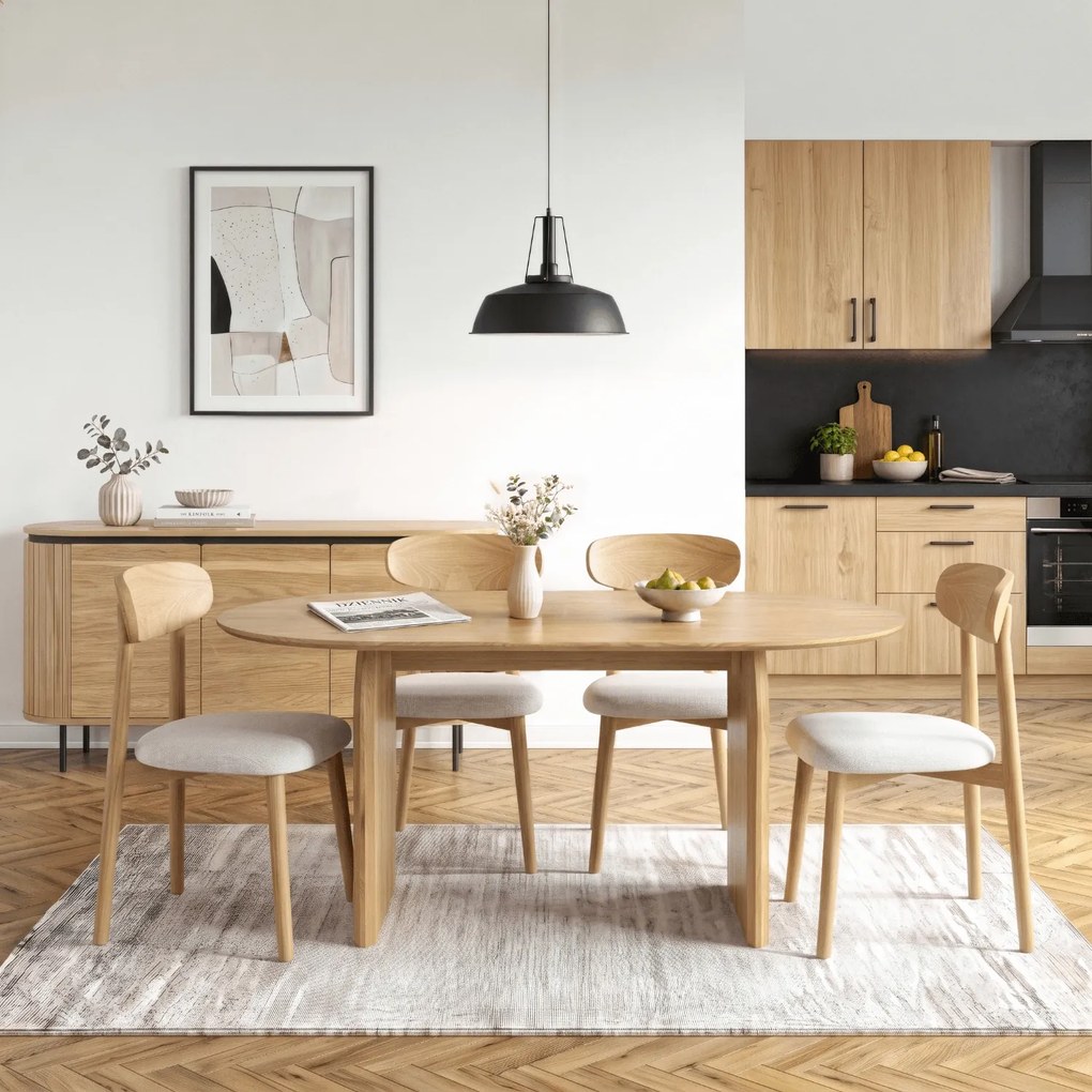 Vintino Jedálenský stôl ZETRON oválny 190 cm – dub