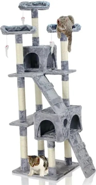 Škrabadlo pre mačky Hawaj 170 cm antracit