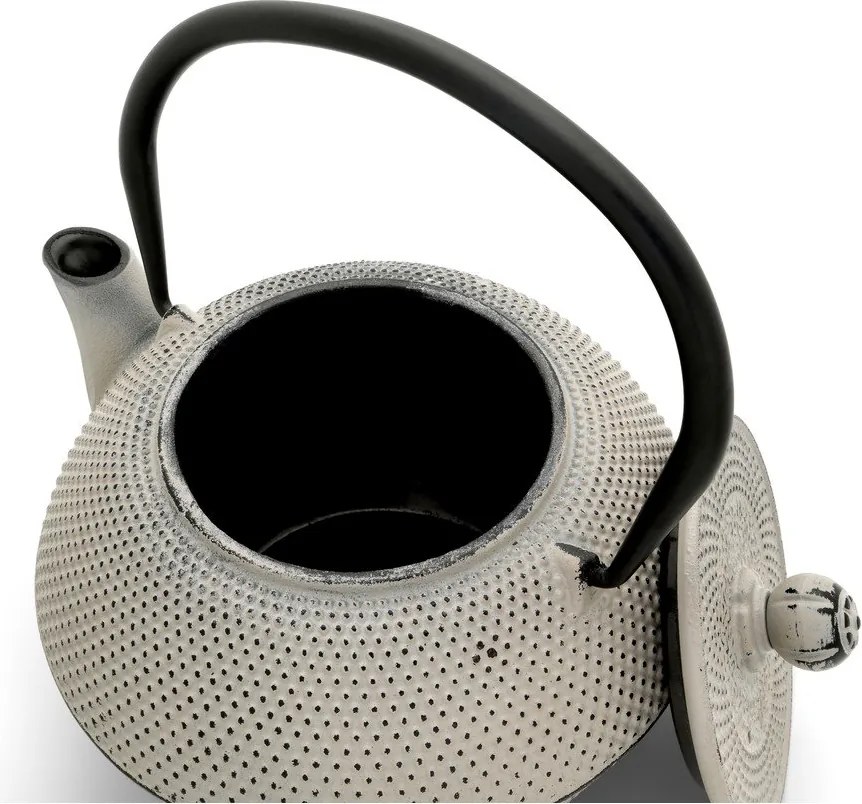 Sivá kanvica na čaj z liatiny 1,1 l Jang – Bredemeijer