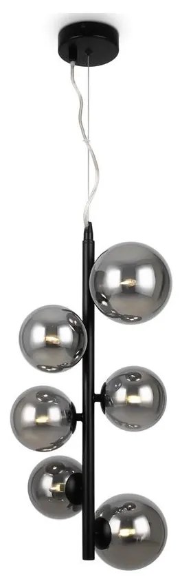 Maytoni MOD545PL-06B - Luster na lanku DALLAS 6xG9/28W/230V čierna