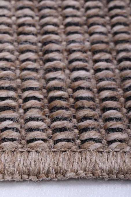 Koberec Indiana 08534A JUTE / BLACK