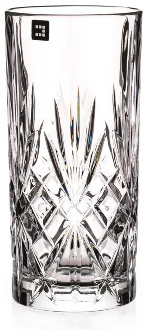 Diamante Long Drink poháre na koktaily a nealko nápoje Chatsworth 360 ml 6KS