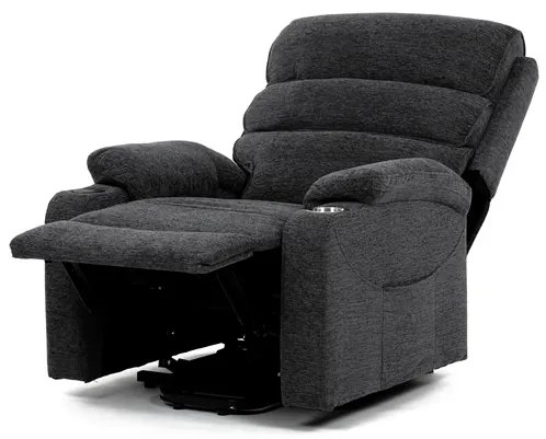 Autronic BONTEC Polohovacie kreslo, elektrické káblové ovládanie, šedá, látka, TV-S8348 GREY2 Farba: Šedá