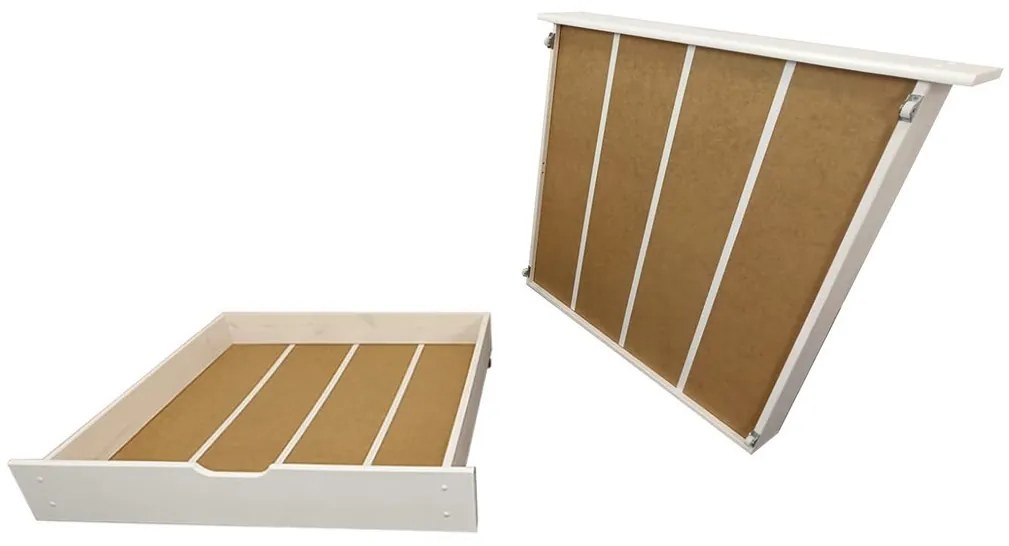 MG Detská posteľ domček Martin 90x200 - biela