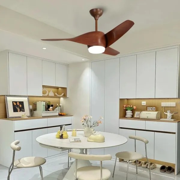 Immax NEO 07286L-LED Stropný ventilátor LED/18W/230V hnedý Wi-Fi Tuya + DO