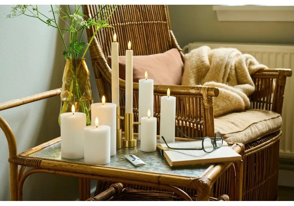 Biele dobíjacie svetelné dekorácie v súprave 3 ks Smilla – Sirius