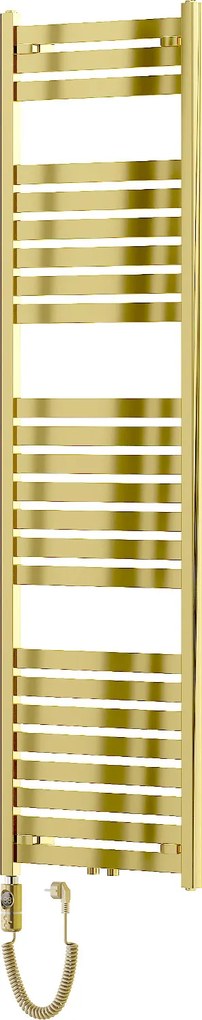 Mexen Uran, elektrické vykurovacie teleso 1800x500 mm + vykurovacia tyč 900 W, zlatá lesklá, W105-1800-500-2900-50