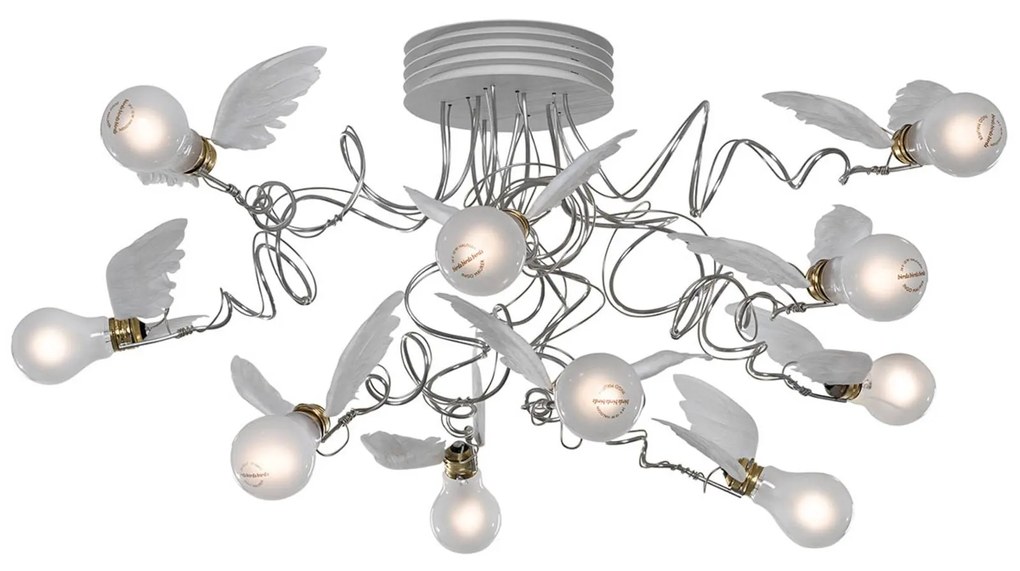 Ingo Maurer Birdie's Nest stropné LED, 10-pl.