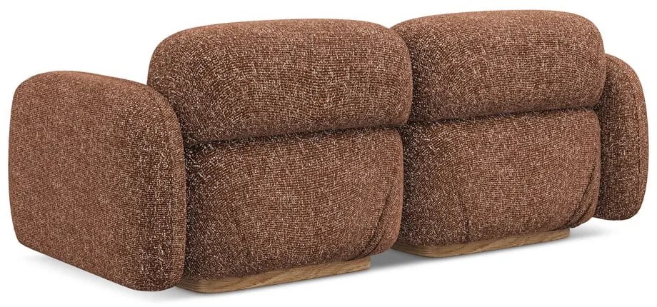 Oranžová/hnedá pohovka 190 cm Ailani – Makamii