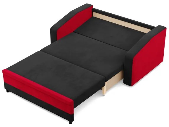Pohovka ORION čierna / červená