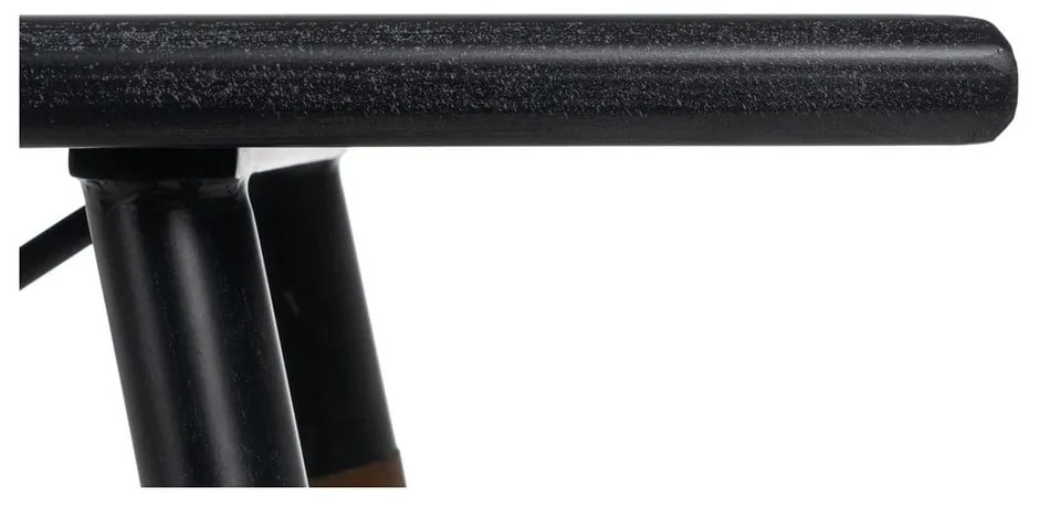 Čierny kovový konzolový stolík 38x120 cm Oslo – Ixia