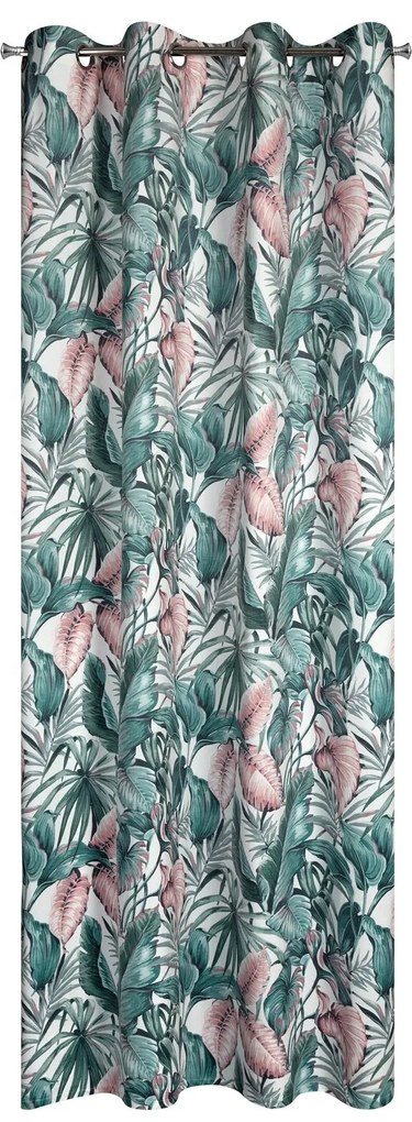 ZATEMŇOVACÍ ZÁVES NA KRÚŽKOCH MADERA 140X250 CM VZOROVANÁ