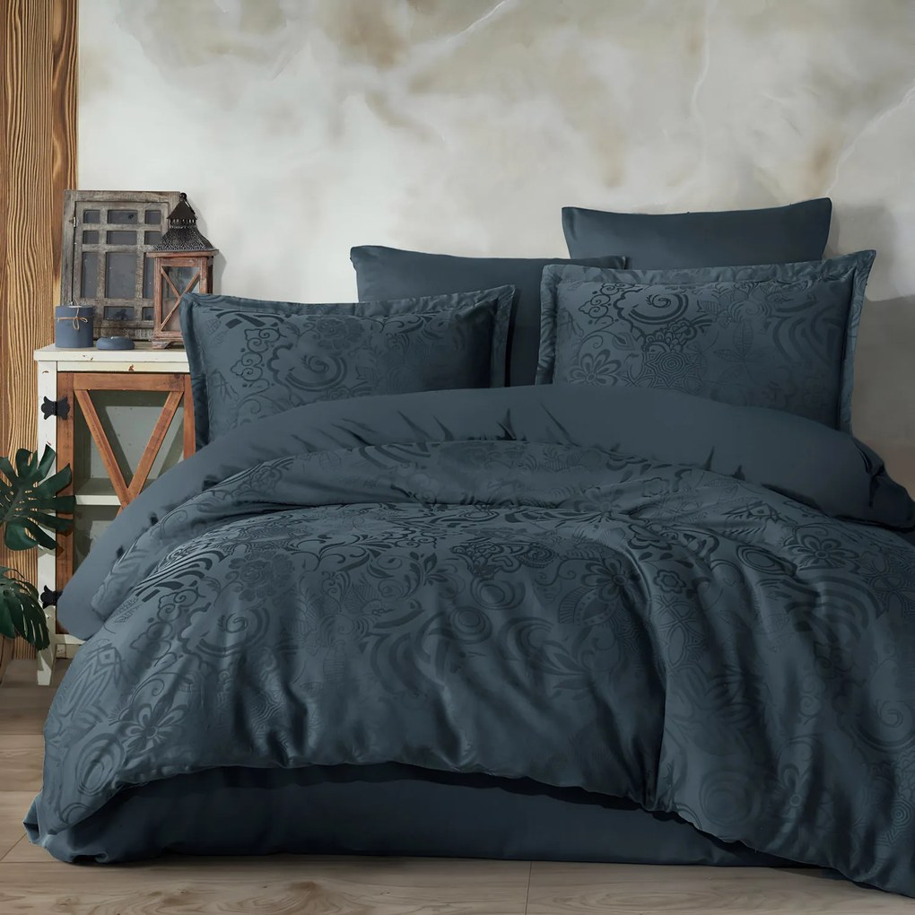 ŽAKÁROVÉ OBLIEČKY JACQUARD MARBELLA1 200X220 CM, 2KS 70X80 CM GRAFITOVÉ