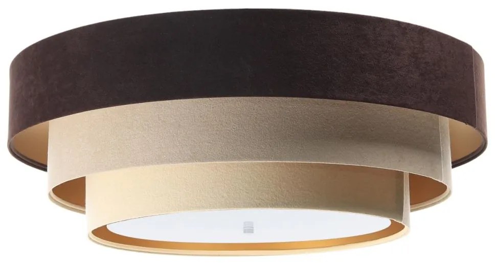 Stropné svietidlo TRINITI 2xE27/60W/230V hnedá/béžová/zlatá