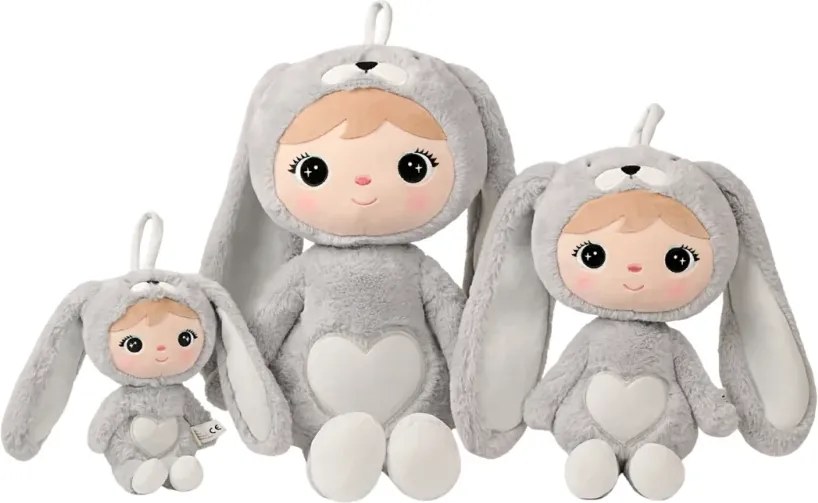 Mojkáčik - Bábika zajačik sivá 50 cm