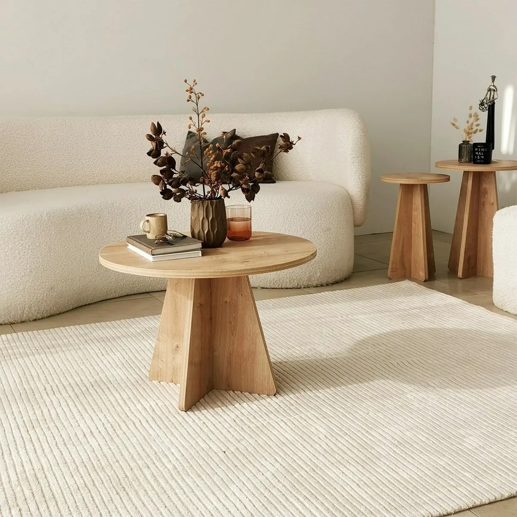 Konferenčný stolík Mushroom Sapphire Oak