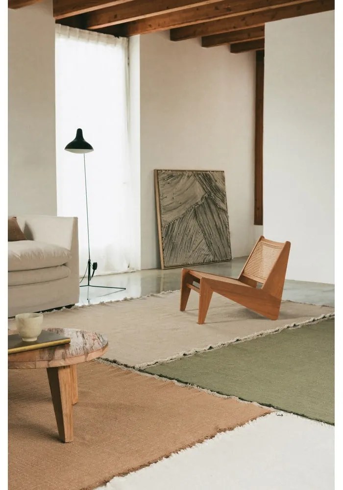 Okrovožltý ručne tkaný bavlnený koberec 170x240 cm Handloom – Lorena Canals