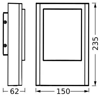 Ledvance - LED Vonkajšie nástenné svietidlo ENDURA STYLE LED/12,5W/230V IP44