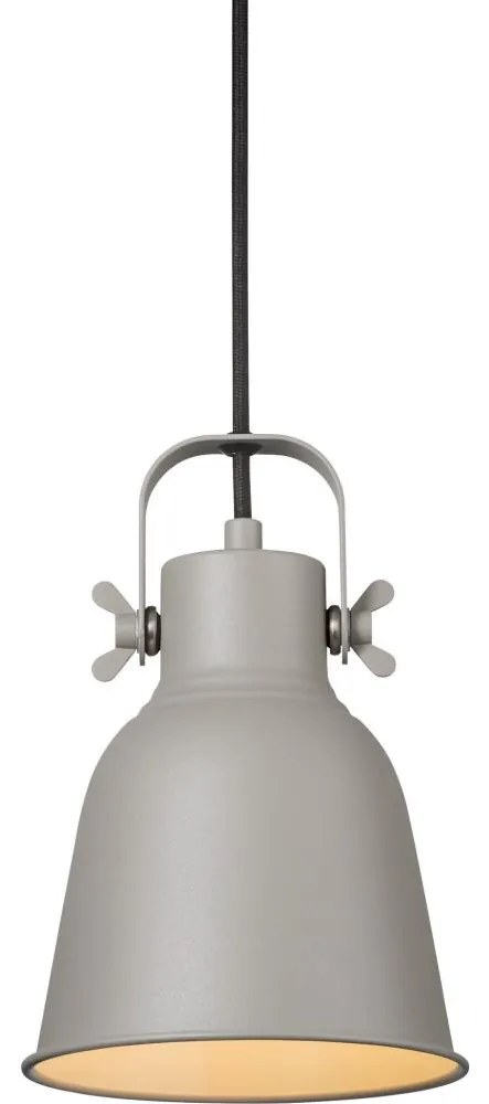 Nordlux - Luster na lanku ADRIAN 1xE27/25W/230V pr. 16 cm šedá
