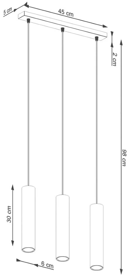 Krémové závesné svietidlo Castro – Sollux