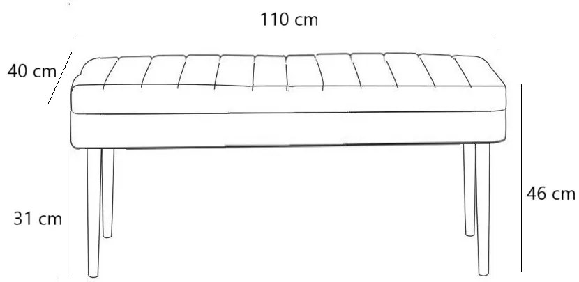Lavice VINA I s úložným prostorem 110 cm ořech/šedá