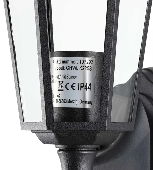 InternetovaZahrada Nástenná lampa Krysante so senzorom