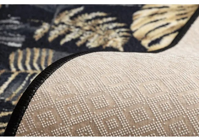 Protišmykový behúň MONSTERA Listy zlatý - Výpredaj