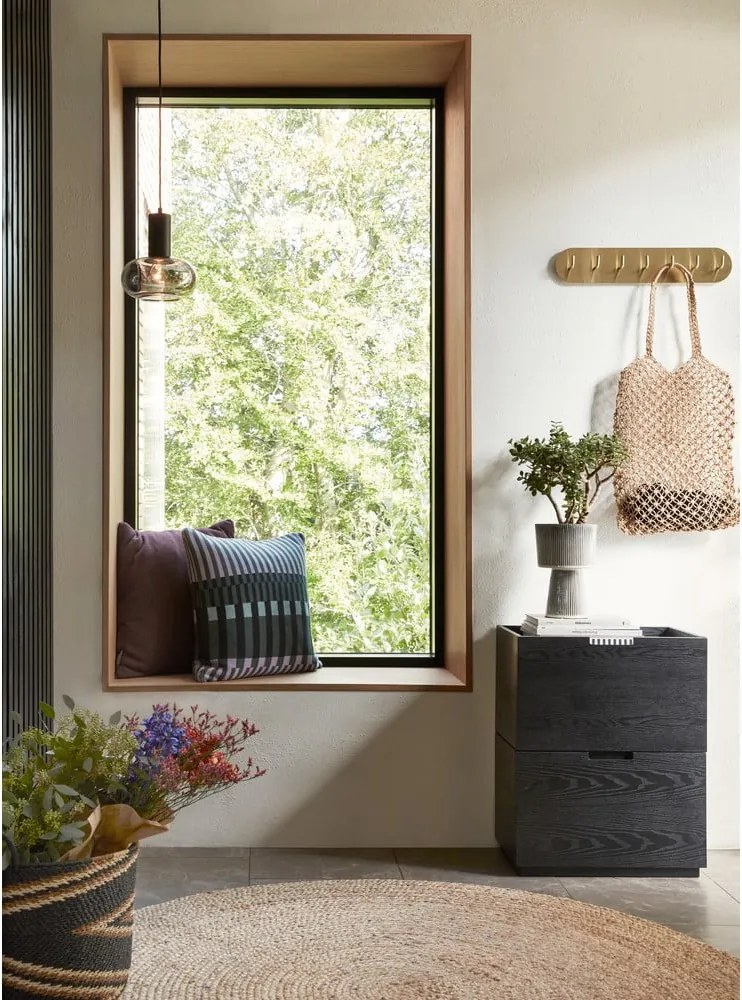 Kovový nástenný vešiak v zlatej farbe Form – Hübsch