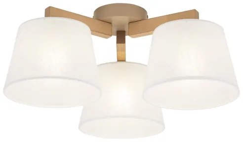 Brilagi - Prisadený luster LATTE SABIA 3xE27/15W/230V borovica/biela
