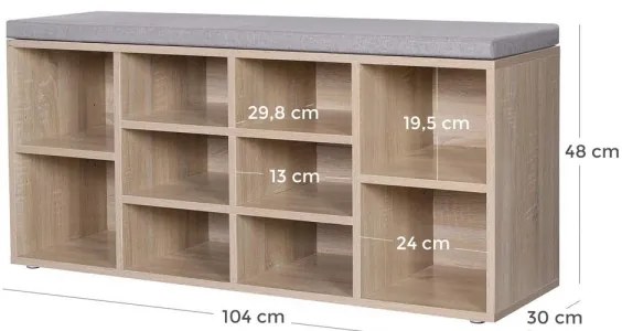 Botník VOREN hnedá/šedá