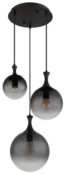 Globo 15885-3H - Luster na lanku DALTON 3xE27/10W/230V pr. 48 cm čierna