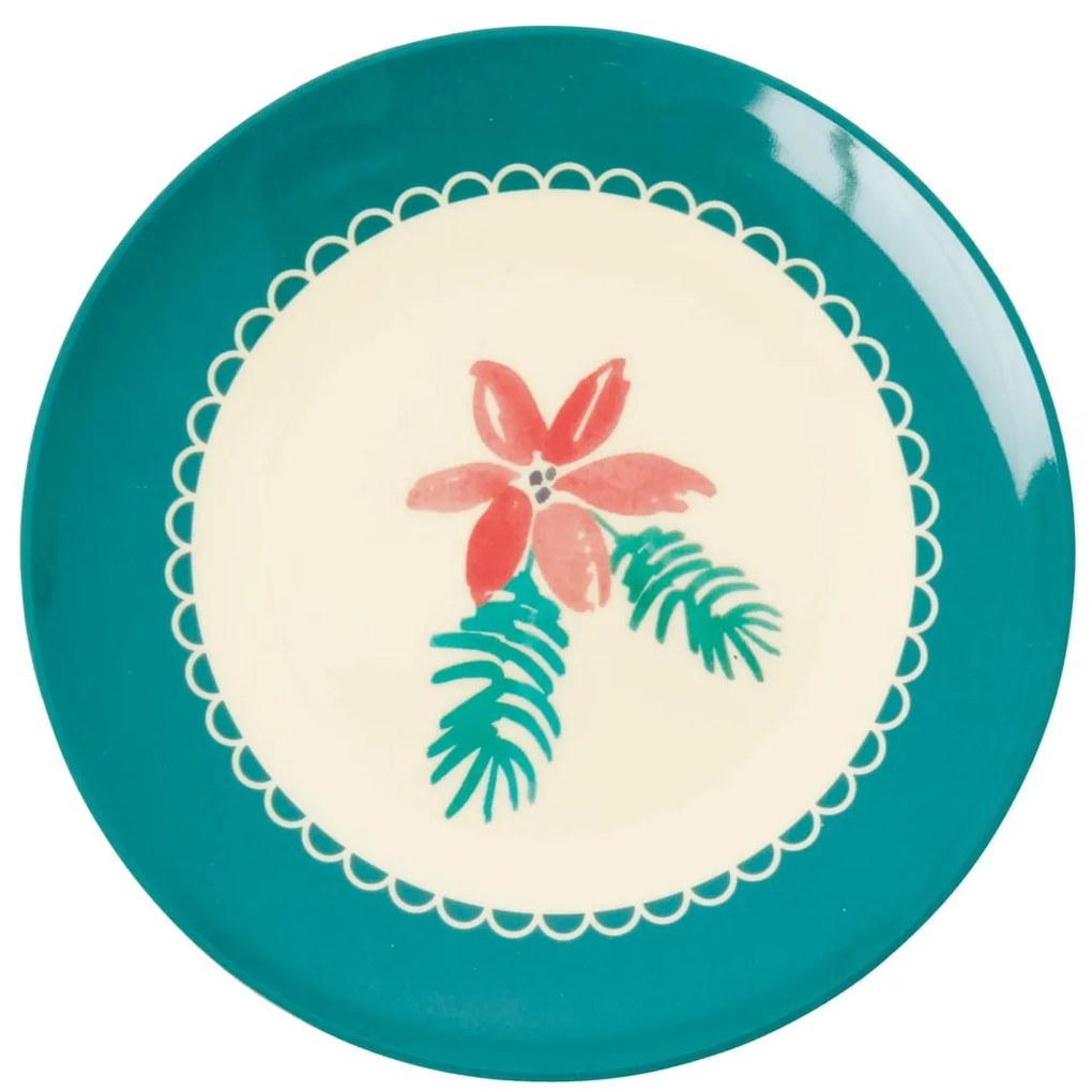 rice Melamínový tanierik Poinsettia 16 cm