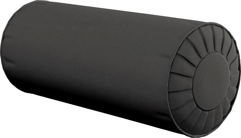 Valcový vankúš so záhybmi farba produktu sivá