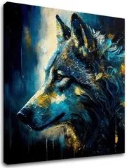 Dekoratívna maľba na plátne - PREMIUM ART - Wilderness in Wolf Eyes