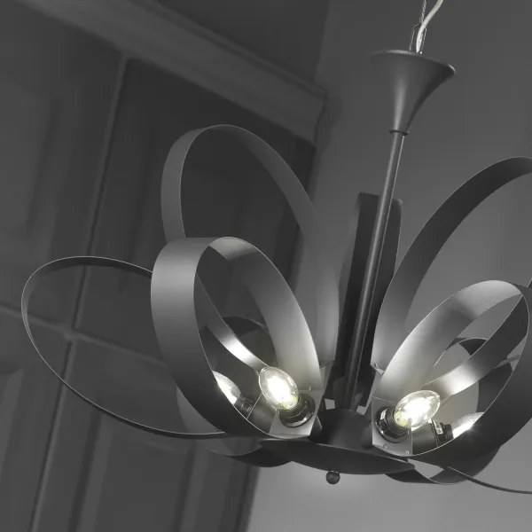 ONLI - Luster na reťazi SERENA 9xE14/6W/230V čierna