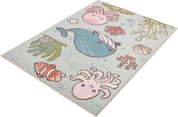 Detský koberec Funky Top Aquario mätový