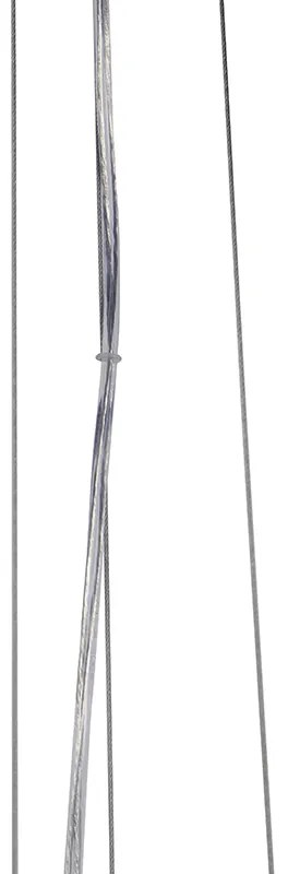 Priemyselné závesné svietidlo čierne so zlatom 70 cm - Magna