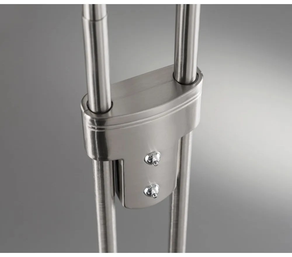 LED stmievateľná stojacia lampa v striebornej farbe (výška 150 cm) Dent – Fischer &amp; Honsel