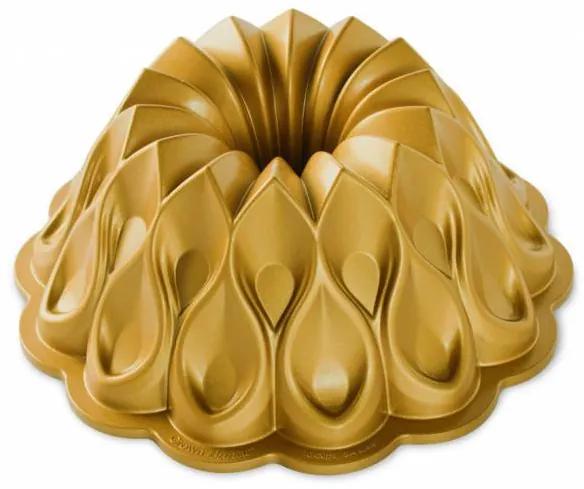 Forma na koláč Nordic Ware Crown bundt, 10 šálok, zlatá, 91777