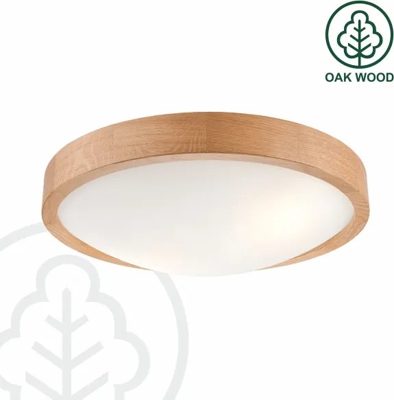 BRILAGI-LED RGBW stmievateľné stropné svietidlo CARVALHO SLIM 2xE27/12W/230V Wi‑Fi dub pr. 37
