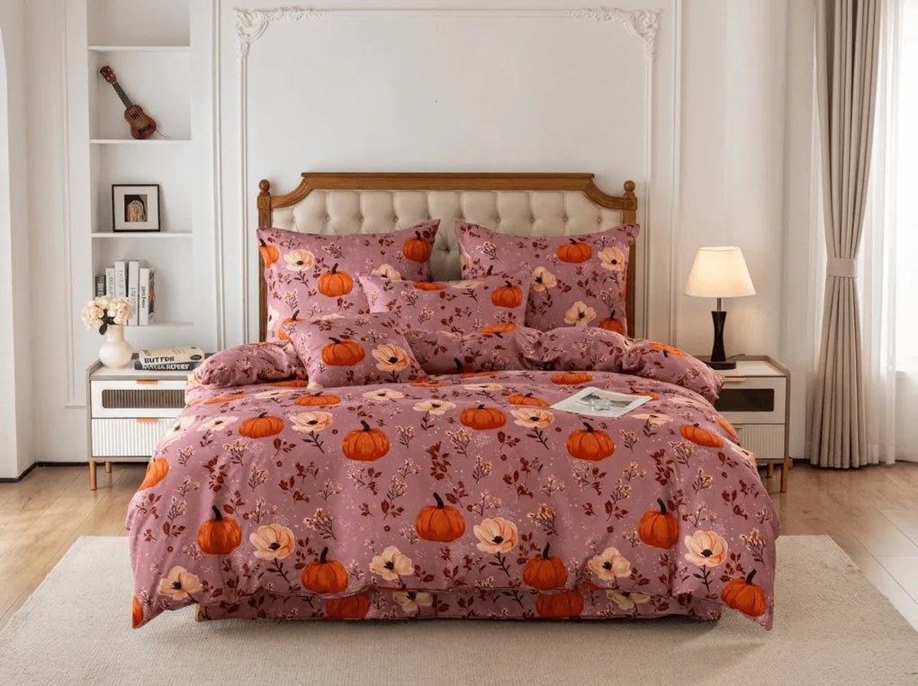 Obliečky z mikrovlákna PUMPKINS ROSAVIE staroružové Rozmer obliečky: 2 ks 70 x 90 cm | 200 x 220 cm