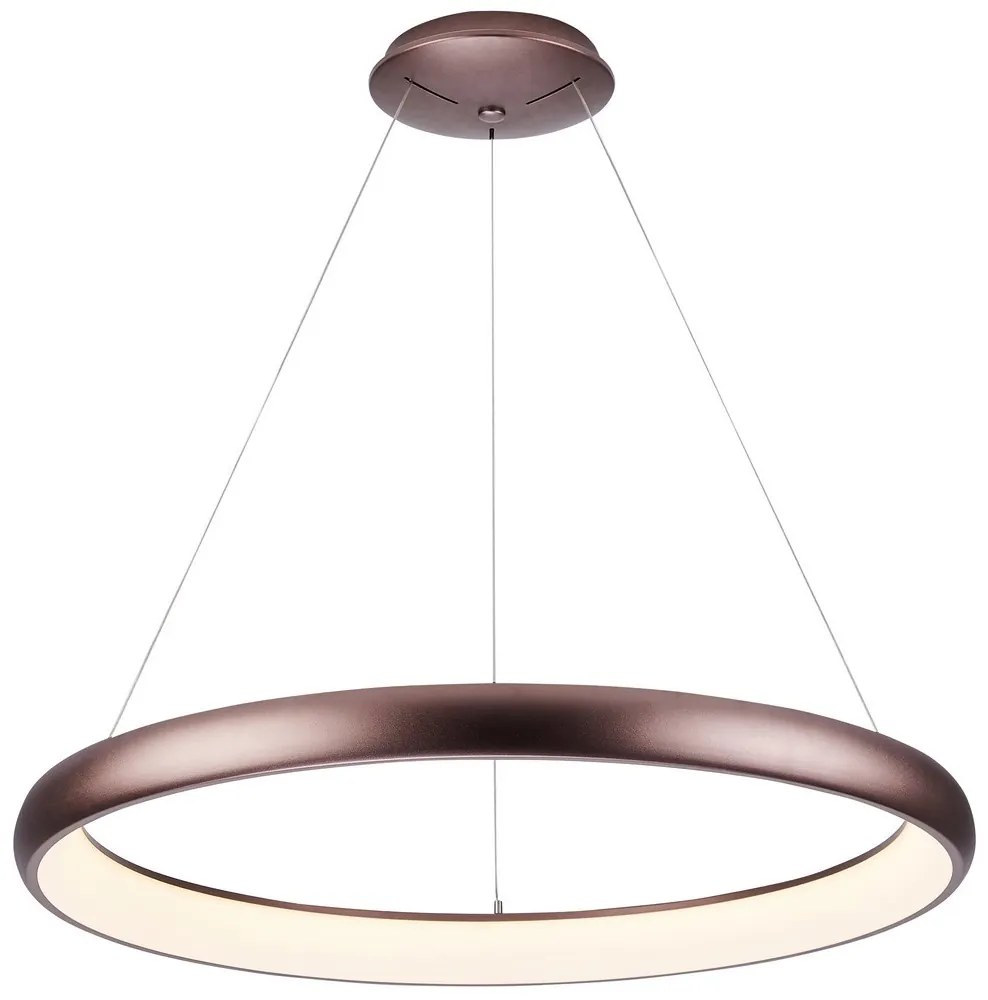 Azzardo AZ5065 - LED Stmievateľný luster na lanku ANTONIO LED/80W/230V hnedá + DO