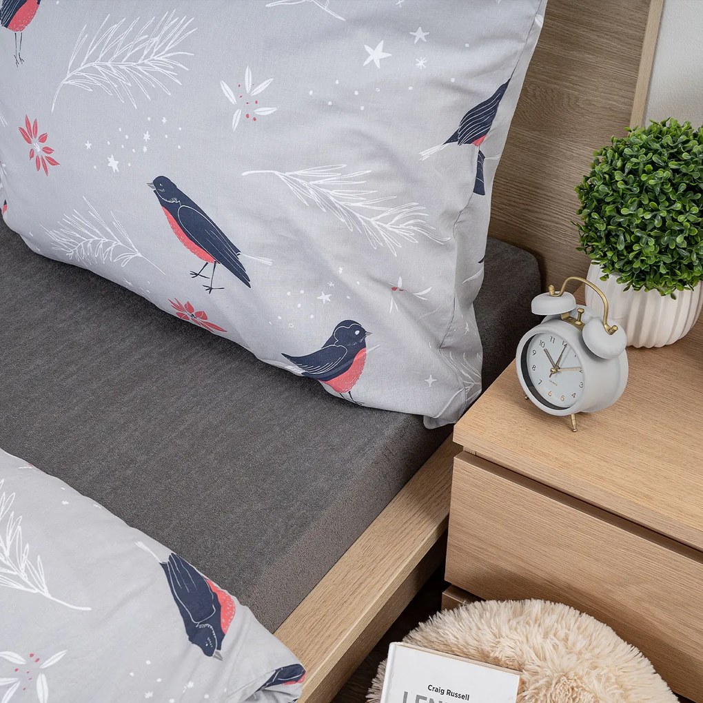 4Home Froté prestieradlo tmavosivá, 160 x 200 cm