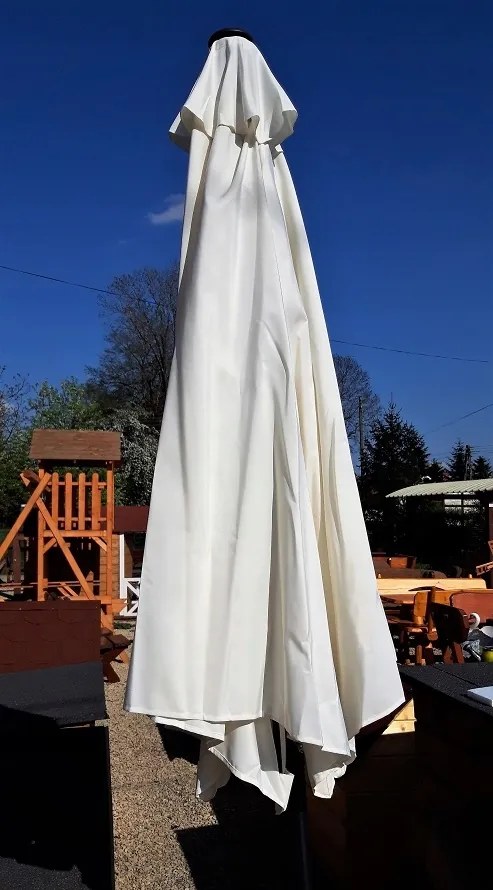 Záhradný slnečník s ochranným obalom VELLO 300 cm béžový