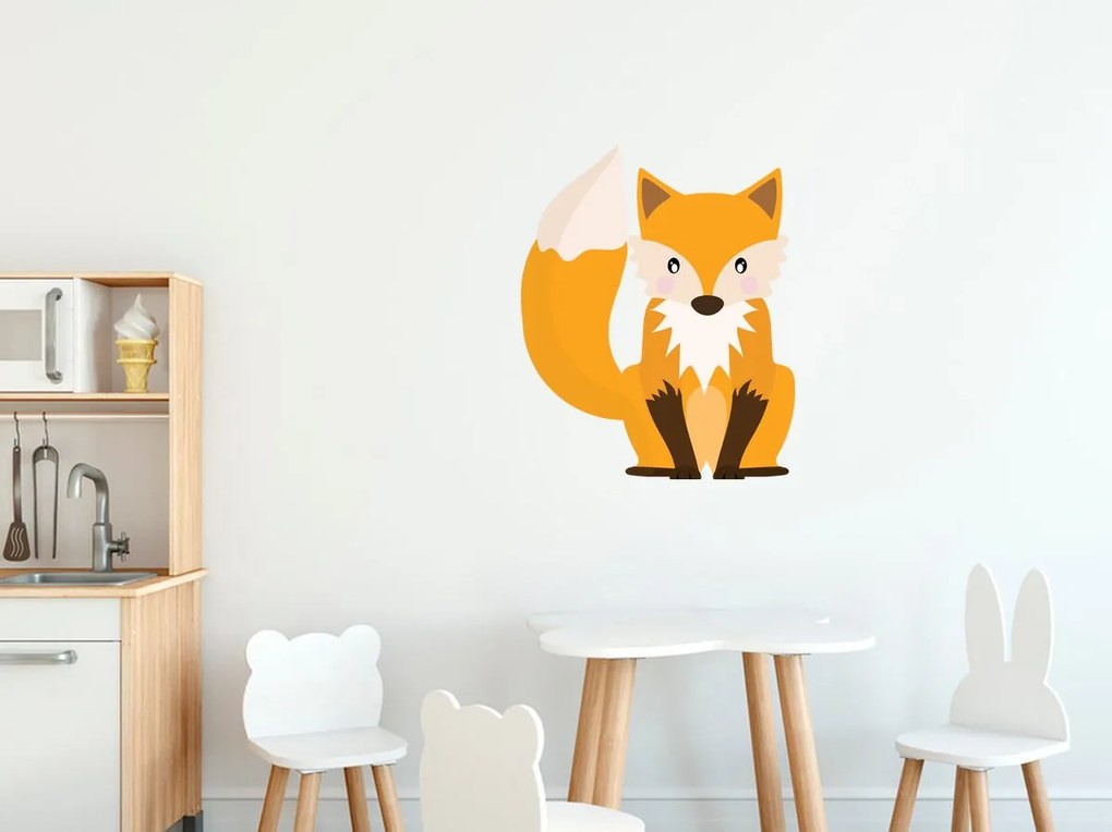 Gario Nálepka na stenu pre deti Veľká líška Rozmery: 30 x 30 cm