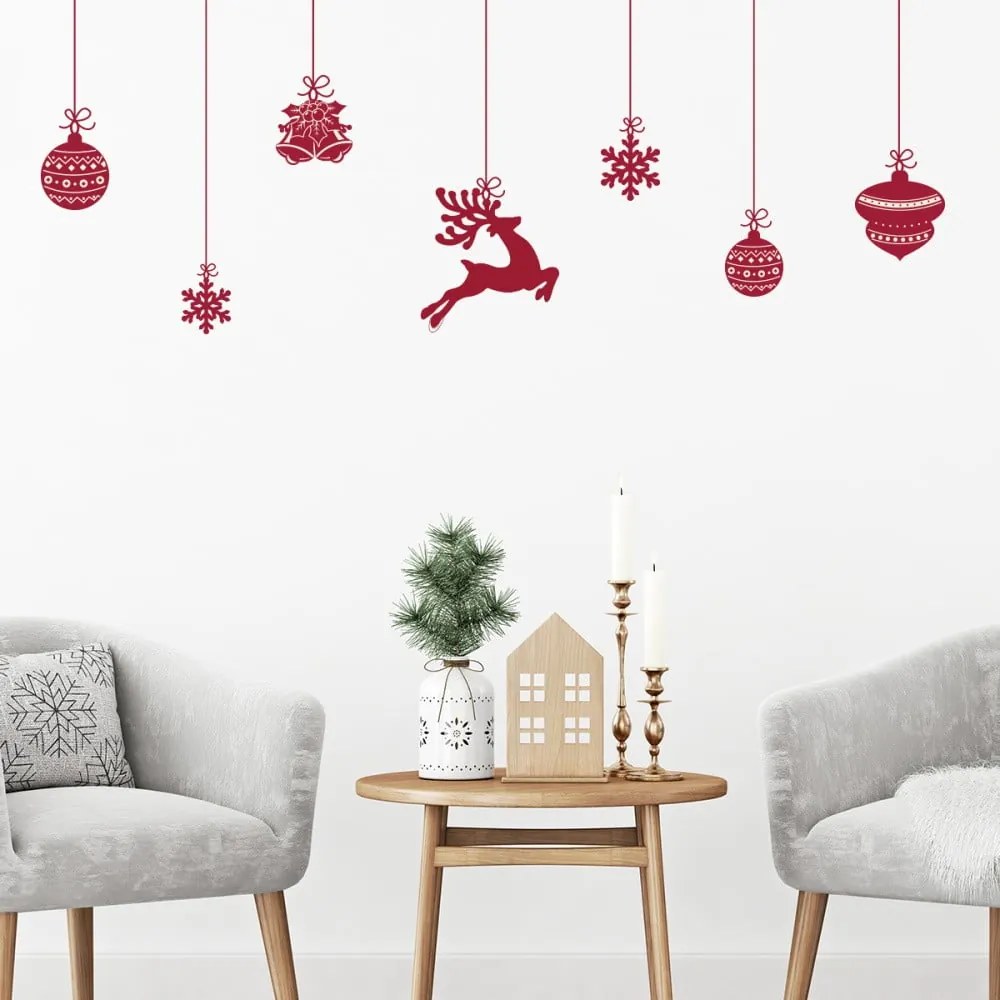 Vianočné samolepky Ambiance Style Scandinave
